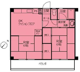 古石場コーポラス【2階】の間取り