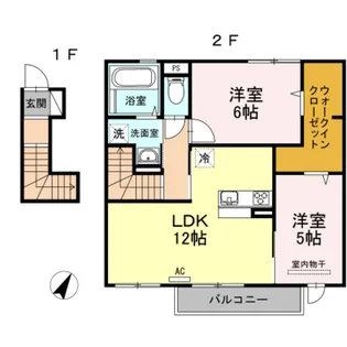 ソラーナ【2階】の間取り