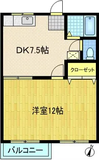 ベルゾーネ【2階】の間取り