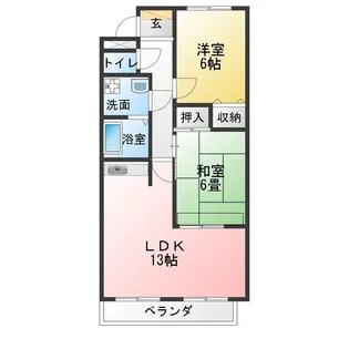 ハウスパンドビュー【2階】の間取り