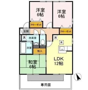 ランピオーネ【1階】の間取り