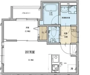 KEIAI RESIDENCE 北野【2階】の間取り