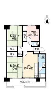 URポートアイランド【5階】の間取り