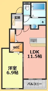 レガーレ ドゥエ【1階】の間取り