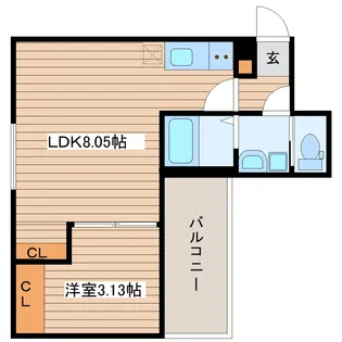 ティースクエア【1階】の間取り