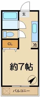 ウォンザハイムB【2階】の間取り