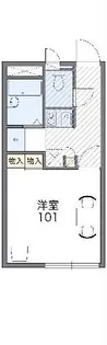 レオパレス葵【1階】の間取り