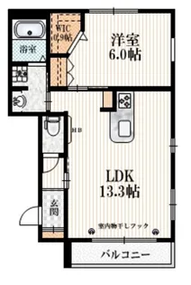 レスポワール【1階】の間取り