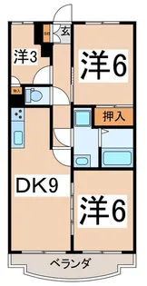 センチュリー甲府【3階】の間取り