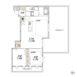 BAUM【3階】の間取り