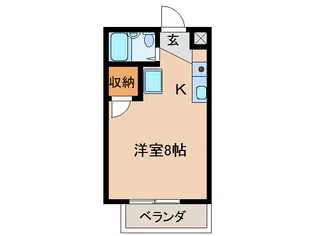 ダイヤモンドハウス【4階】の間取り