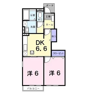 モンテ ローザ【1階】の間取り