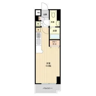レジディア仙台本町【8階】の間取り