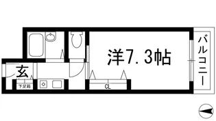 ラヴィータ箕面【4階】の間取り