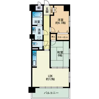 アルファウイング高宮東【3階】の間取り