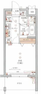 Rising place 松戸【1階】の間取り