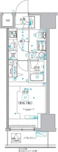 クオリタス品川南【6階】の間取り