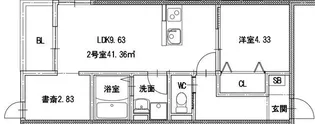 シャロム渡鹿【3階】の間取り