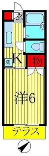 昭和ハイツB棟【1階】の間取り