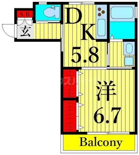 オルテンシア【1階】の間取り