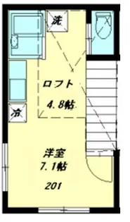 プレールオオサキ【2階】の間取り