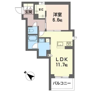 カルムヴェール【3階】の間取り