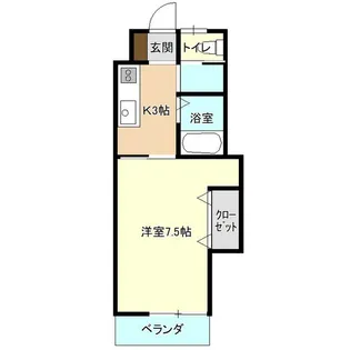 コーポこまち【2階】の間取り