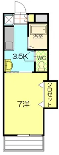 ウエルス古谷II【2階】の間取り