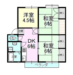 森重ハイツ【2階】の間取り