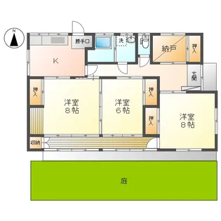 福島県伊達市保原町字竹内町【一戸建】の間取り