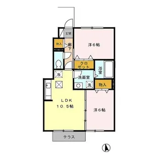 Horinouchi・パーク・フィールド E【1階】の間取り
