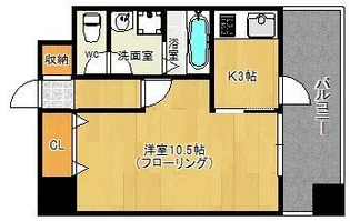 セレーノ高宮【10階】の間取り