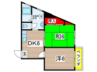 シティマンション ウイング【2階】の間取り