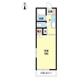 1Kの間取り画像