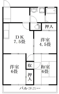 新居レジデンス【5階】の間取り
