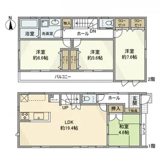 東京都練馬区谷原5【一戸建】の間取り