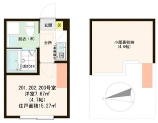 ハーモニーテラス保塚町II【2階】の間取り