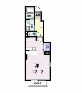 グリーンヒル【1階】の間取り