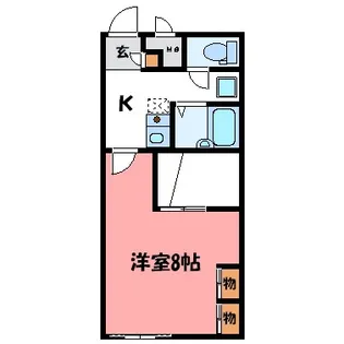ハイベリー【1階】の間取り