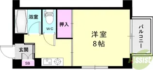 西鈴コーポラス【3階】の間取り