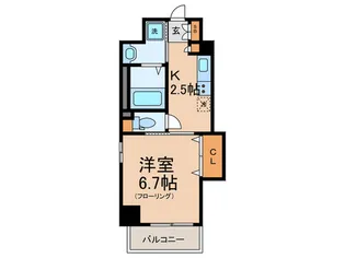 グランドスペラ-レ六甲道【6階】の間取り