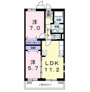 スバル【3階】の間取り