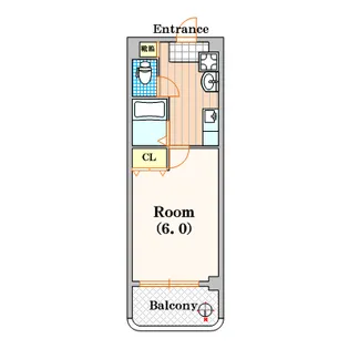 ルミエール南堀江【4階】の間取り