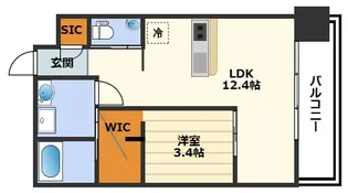 ベネチア天満橋【11階】の間取り