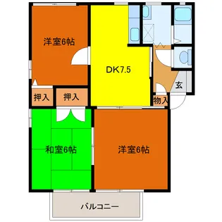 ディアス一葉 A棟【1階】の間取り