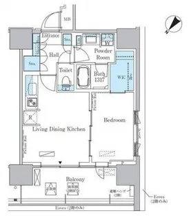 HARUMIFLAG PORT VILLAGE C棟【15階】の間取り