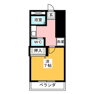 パークハイツII【1階】の間取り
