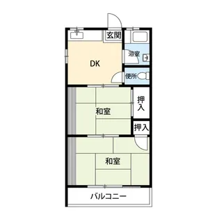 大芝コーポII【1階】の間取り