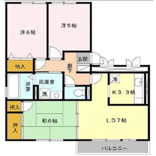 スカイラブSUN【3階】の間取り