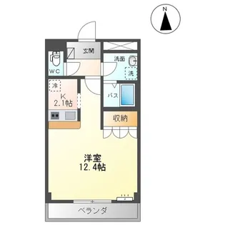 リヴェールドゥ エス【2階】の間取り
